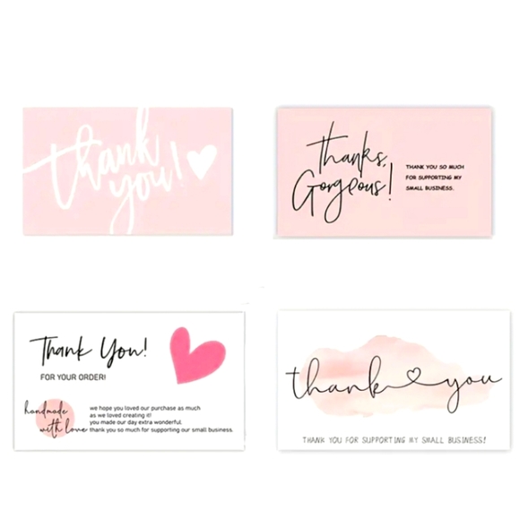 "Thank🩷You" "Thank You For Supporting my Small Business" Cards ☆》NWT《☆ - Picture 2 of 7